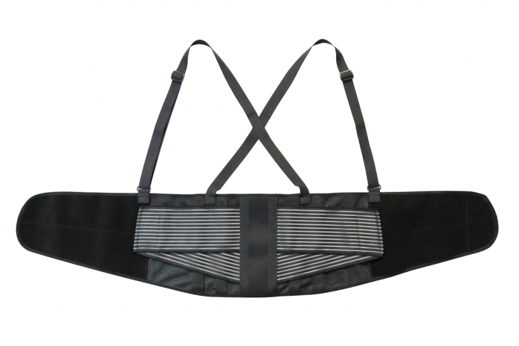 作業着の上に装着する腰保護ベルト