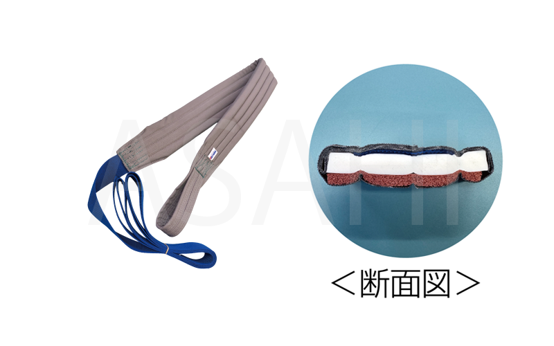 重量物輸送ベルト
重量物を2人1組で移動するときに、肩からかけて使用します。
