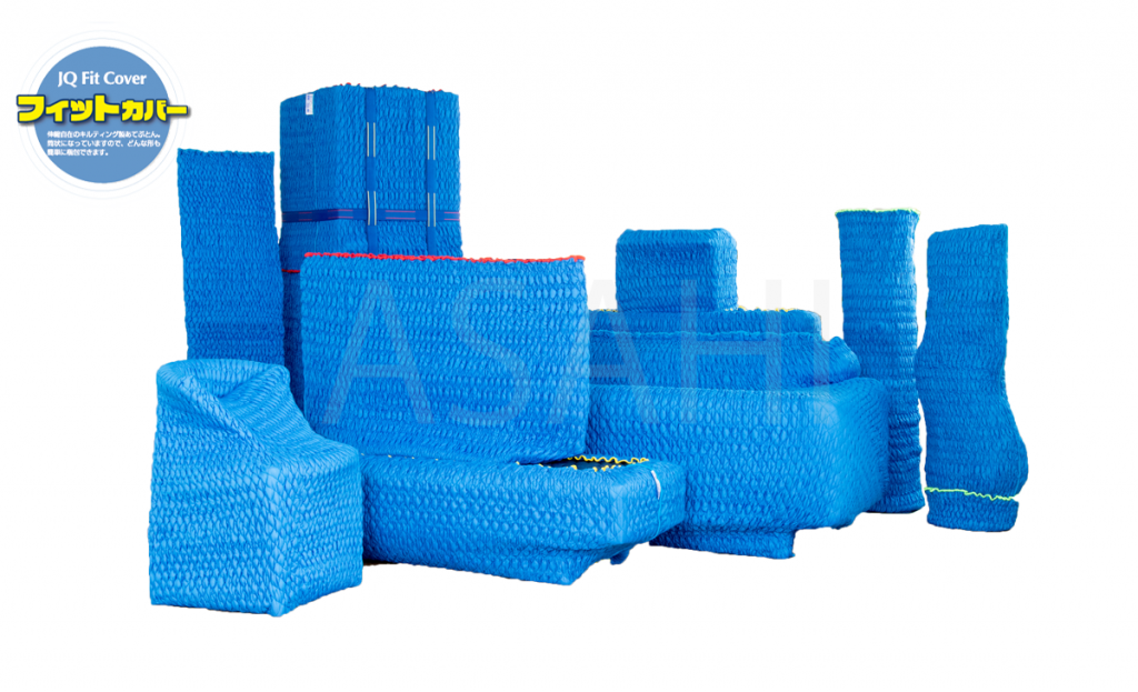 家電・家具・展示什器などの梱包資材。
大きさに関わらず、圧倒的に素早く梱包することが可能です。